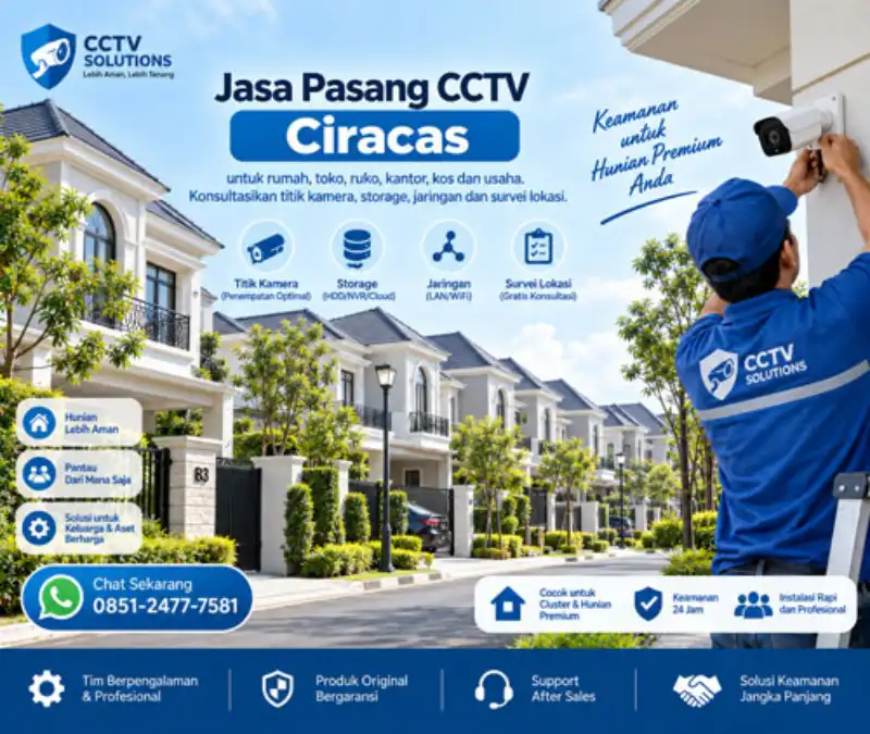 Jasa Pasang CCTV Ciracas | Rumah, Kantor & Usaha
