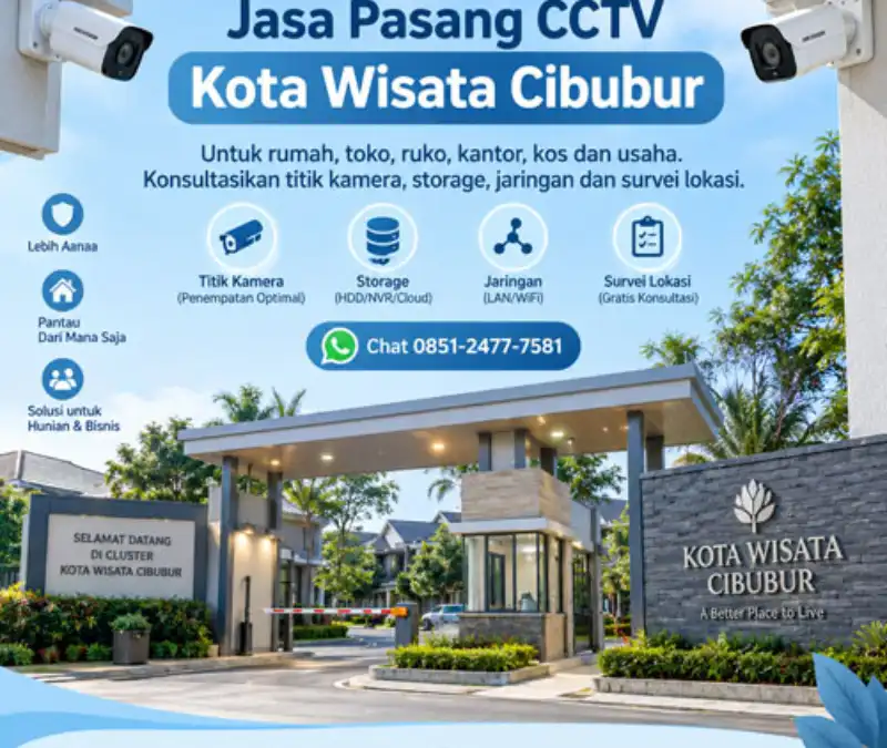 Jasa Pasang CCTV Kota Wisata Cibubur | Rumah & Usaha