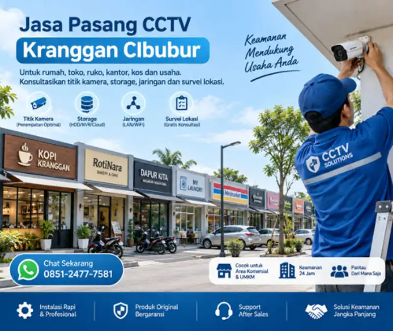 Jasa Pasang CCTV Kranggan | Rumah, Kios, Ruko & Usaha