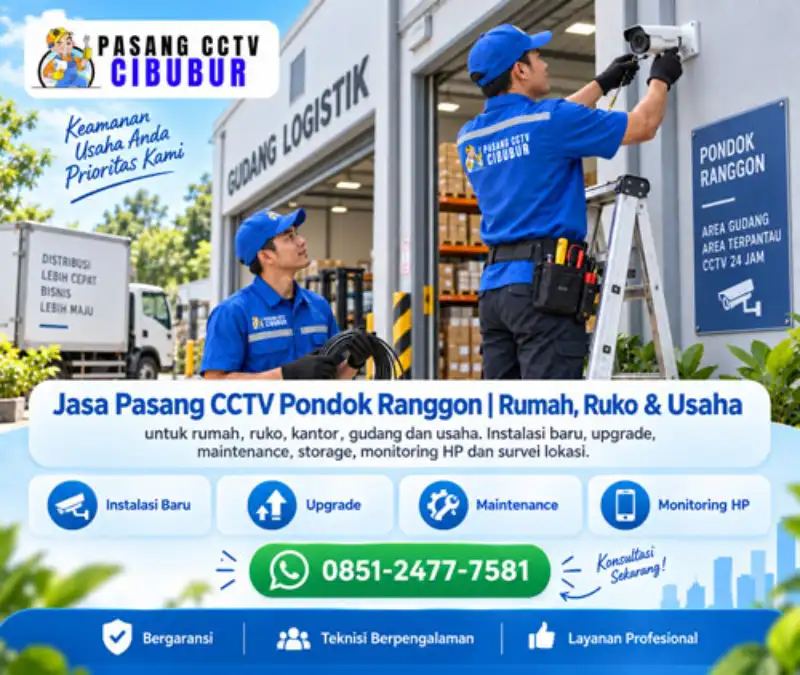 Jasa Pasang CCTV Pondok Ranggon | Rumah, Ruko & Usaha