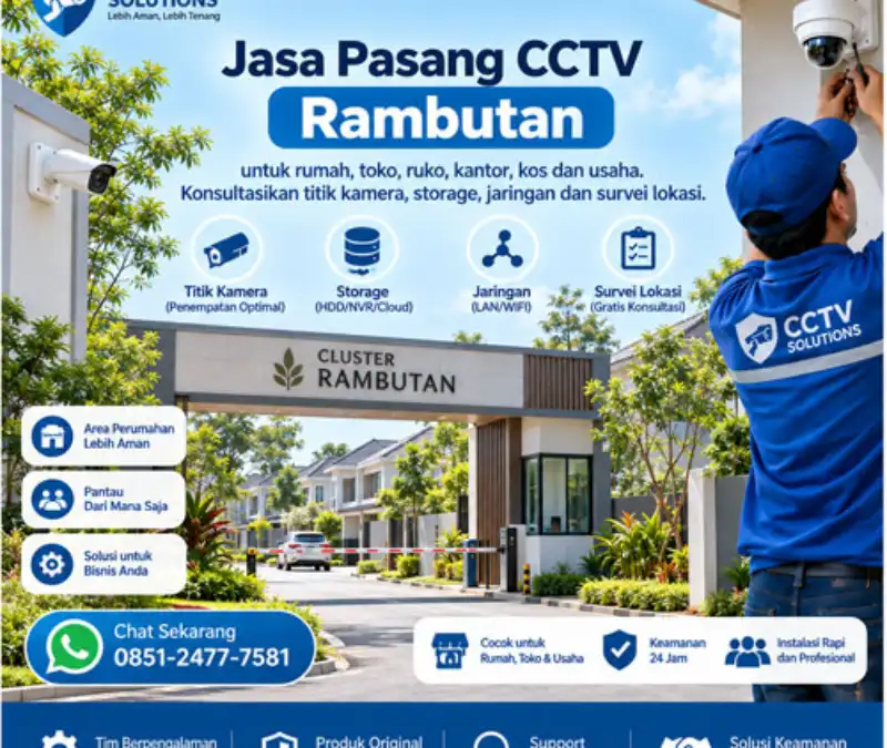 Jasa Pasang CCTV Rambutan | Rumah, Ruko, Kantor & Usaha