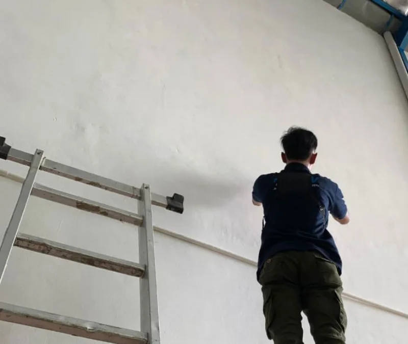 Tim CCTV Cibubur instalasi jalur CCTV di rumah sakit Kramat Jati